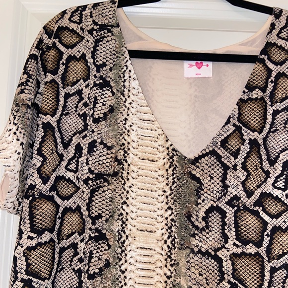 Buddy Love Snake Skin Dress. Size Medium. - Picture 2 of 3